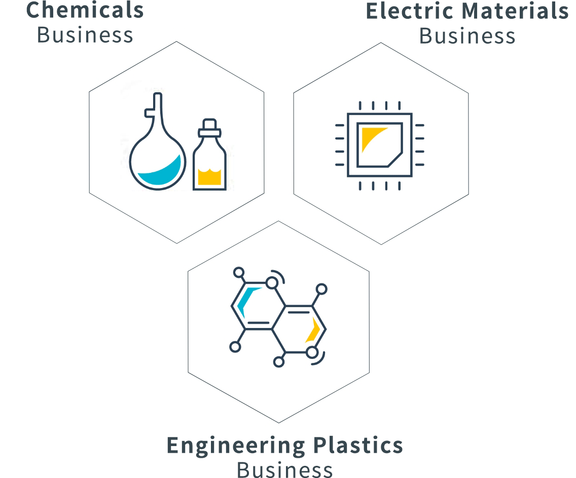 Chemicals Business Electric Materials Business Engineering Plastics Business